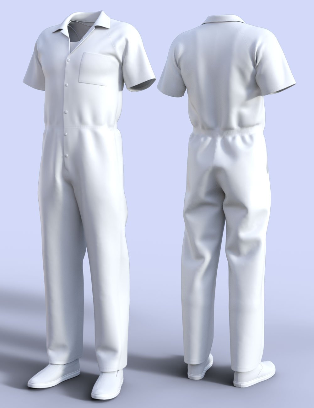 H&C Prisoner Clothing B for Genesis 3 Male(s) by: IH Kang, 3D Models by Daz 3D