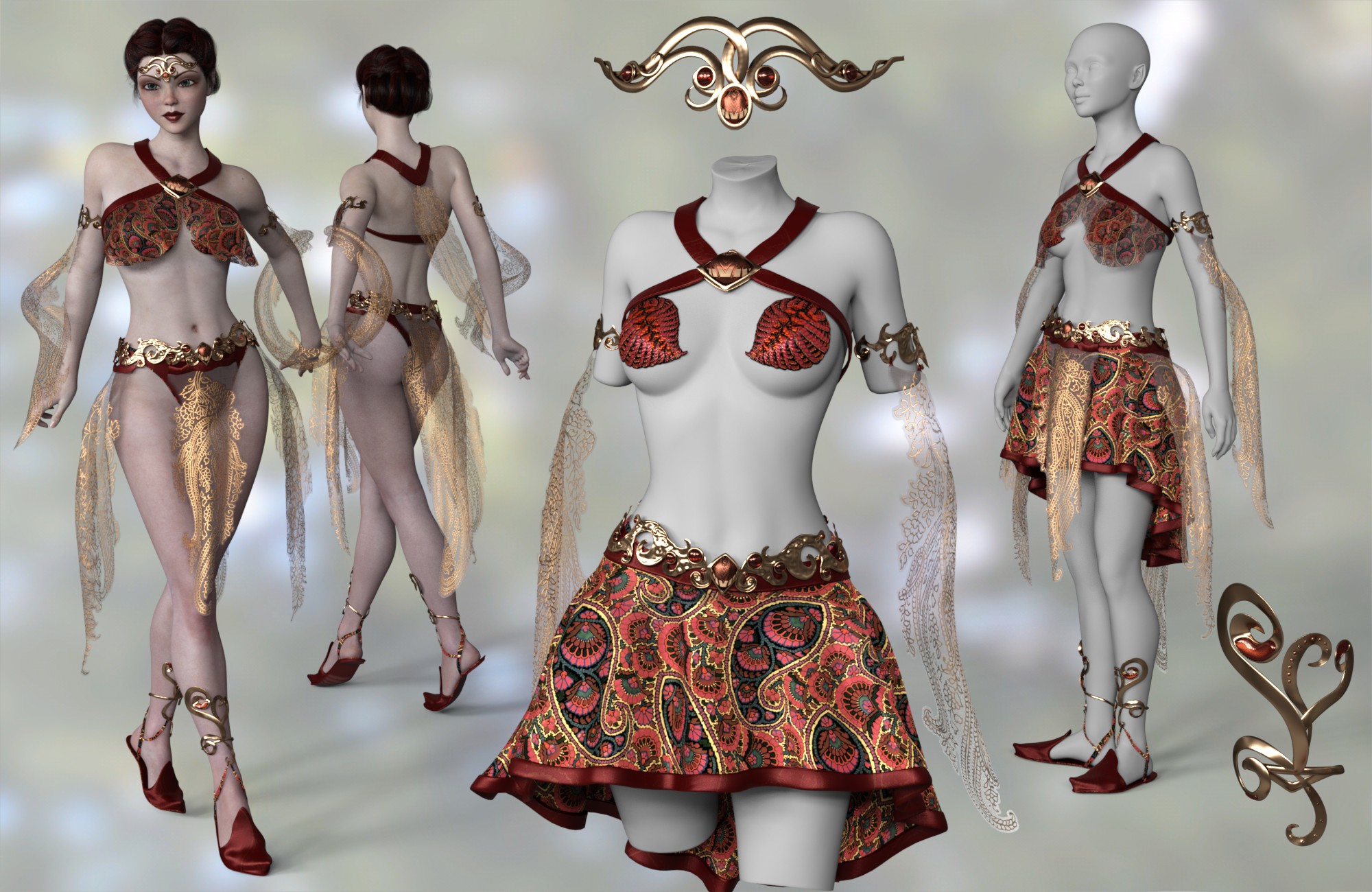 Celinette Clothes Expansion by: 3D-GHDesign, 3D Models by Daz 3D