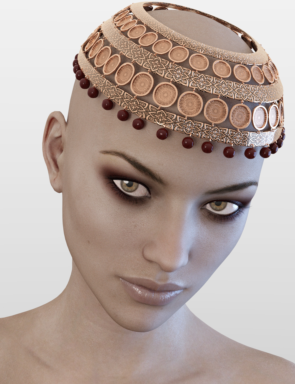 X-Fashion Bohemian Head Scarf by: xtrart-3d, 3D Models by Daz 3D