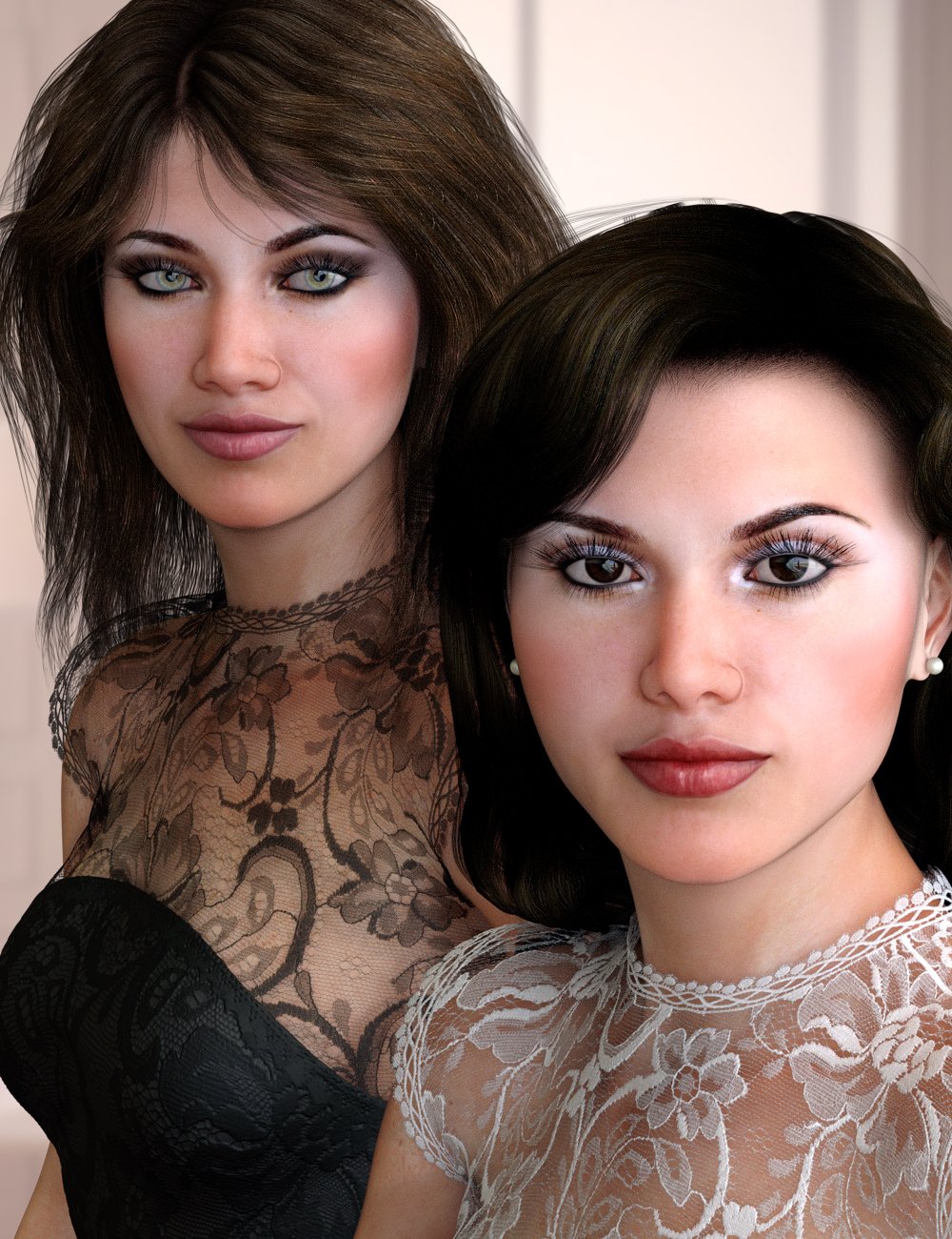 Julia and Juliana for Genesis 8 Female by: Virtual_World, 3D Models by Daz 3D