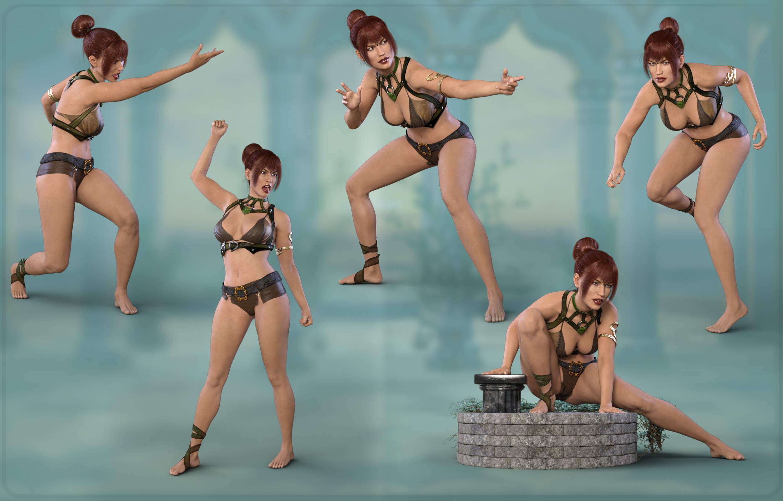Z Warrior Princess - Poses for Genesis 8 Female and Olympia 8 by: Zeddicuss, 3D Models by Daz 3D