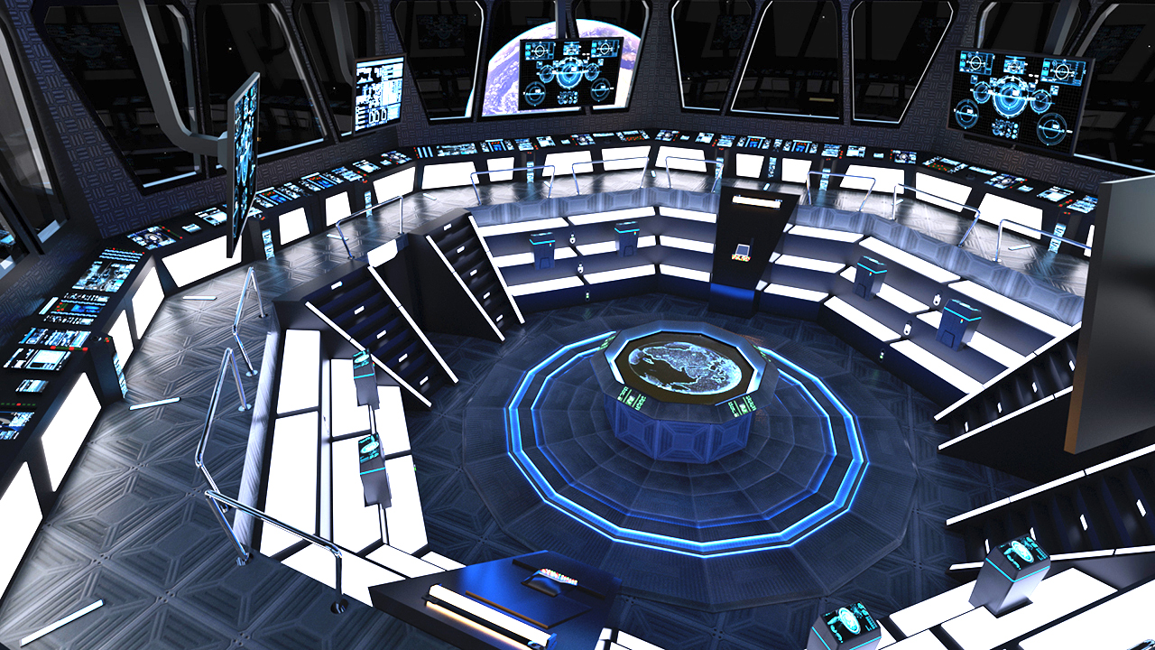 Futuristic Command Center by: Tesla3dCorp, 3D Models by Daz 3D