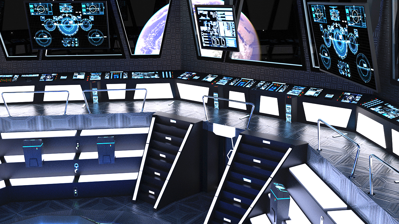 Futuristic Command Center by: Tesla3dCorp, 3D Models by Daz 3D