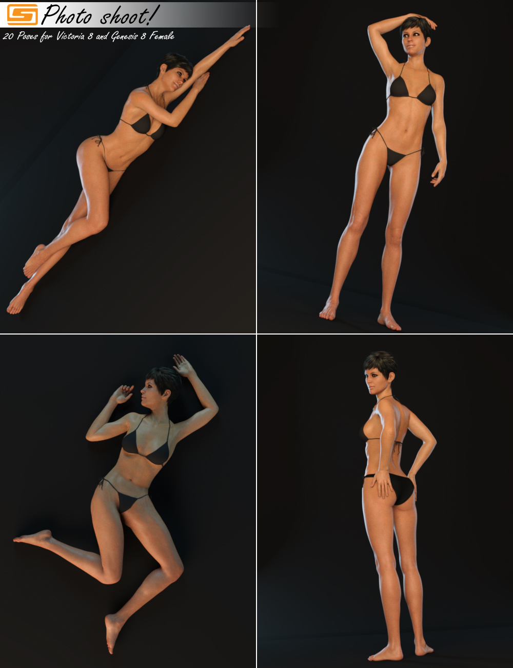 Photo Shoot! - Poses for Genesis 8 Female and Victoria 8 by: Sedor, 3D Models by Daz 3D