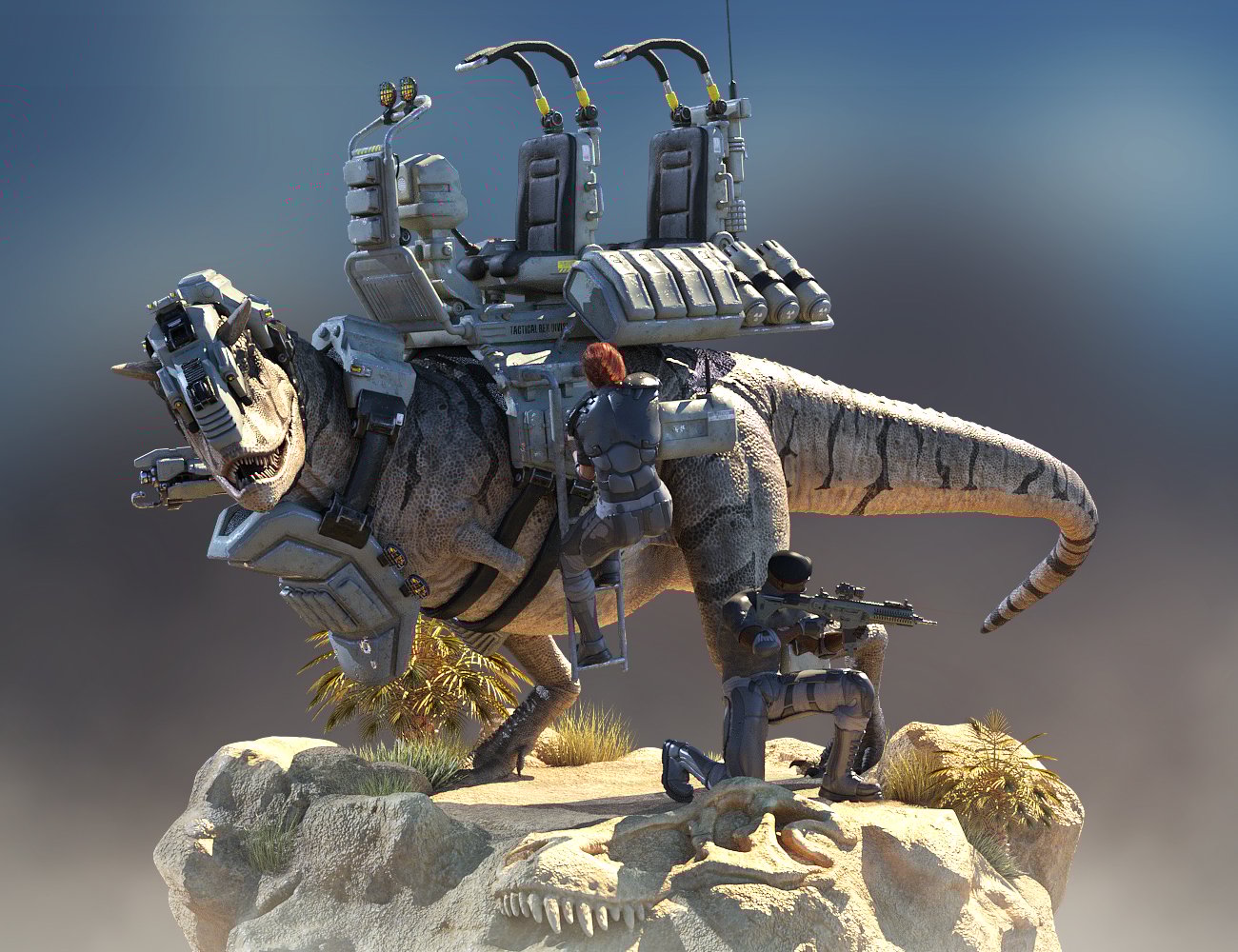Carnotaurus Warpath Armor Carnotaurus Warpath Armor by: Herschel Hoffmeyer, 3D Models by Daz 3D