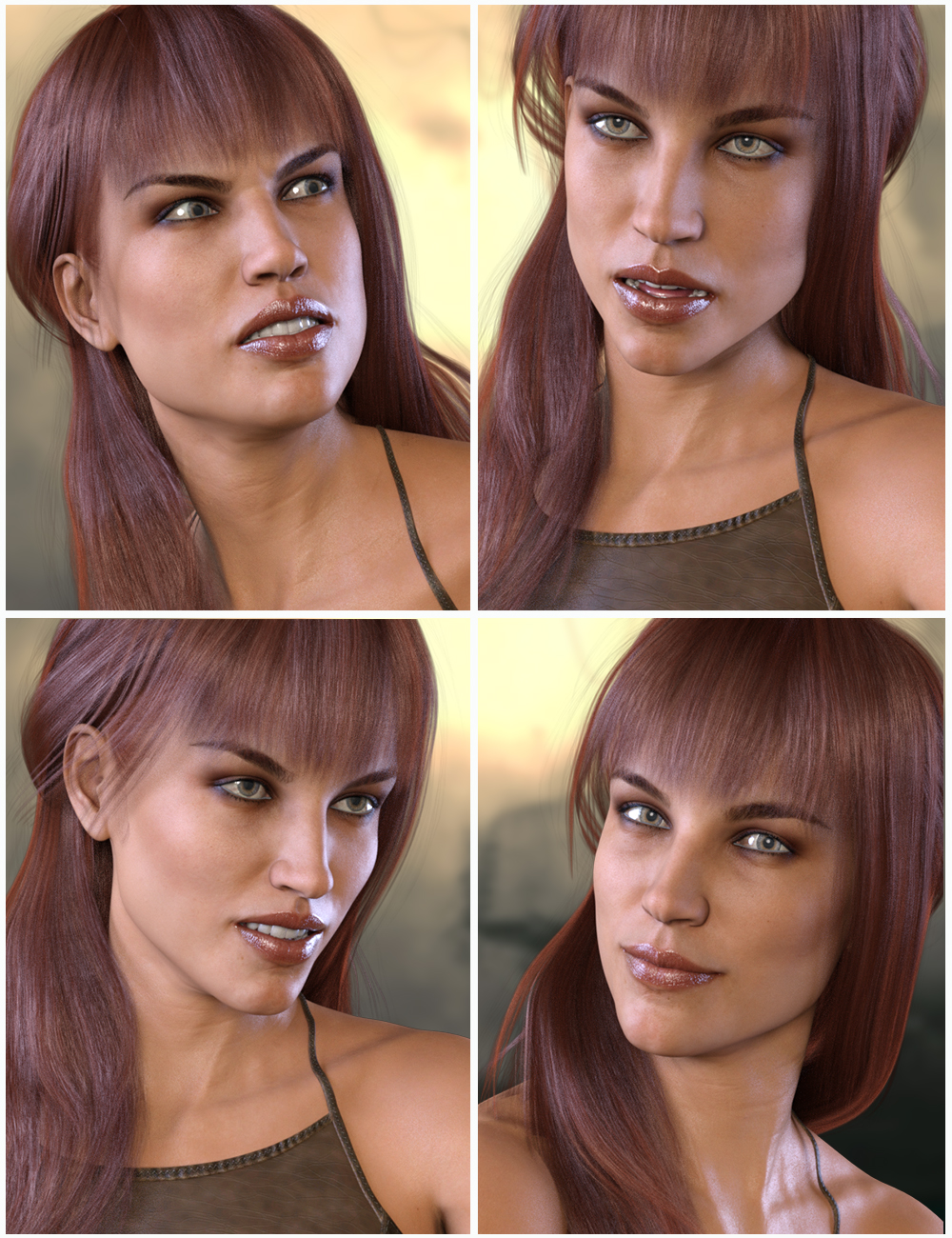 Z Mythical Warrior - Dialable and One-Click Expressions for Olympia 8 by: Zeddicuss, 3D Models by Daz 3D