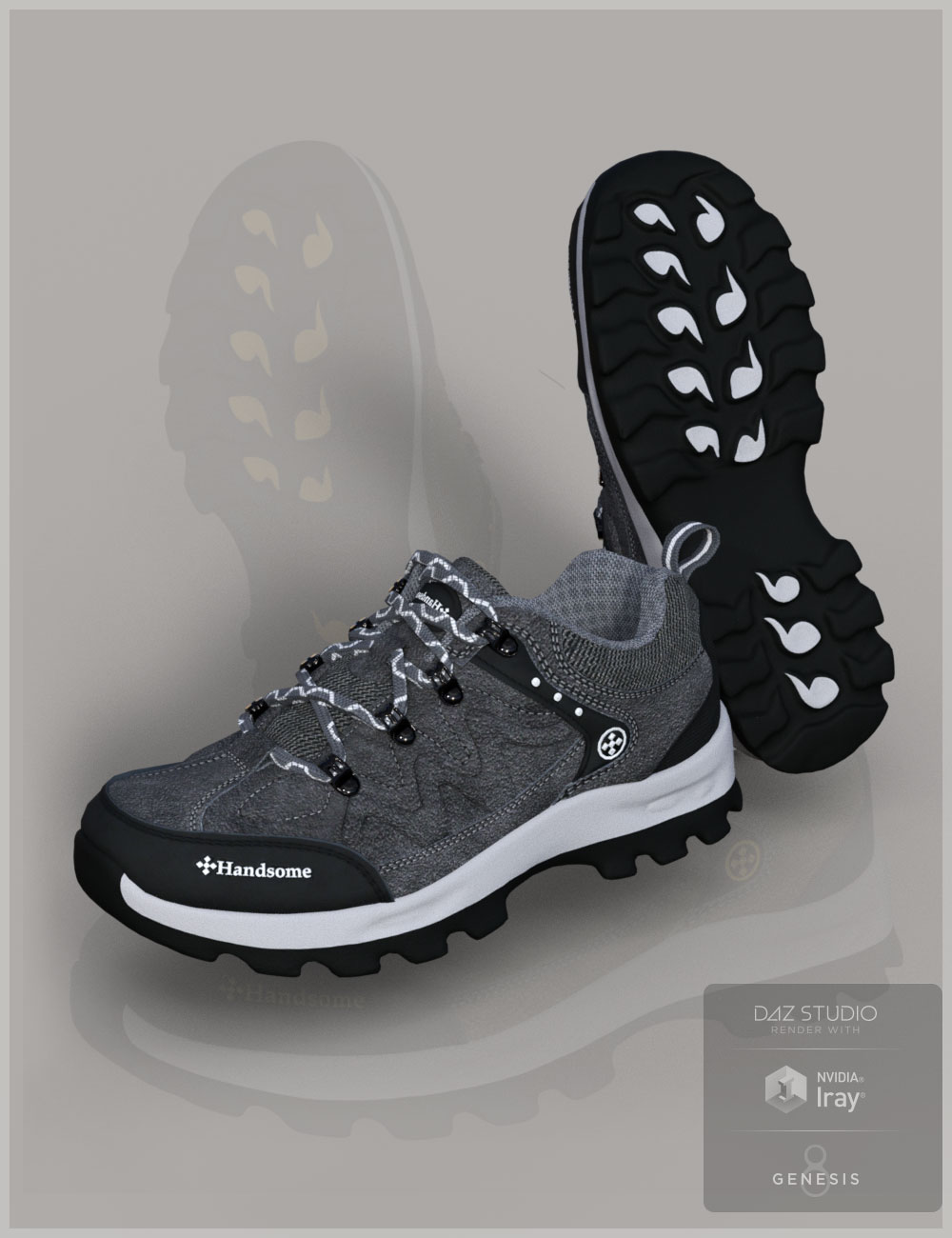 Trail Running Shoes 4 for Genesis 3 Female(s) & Genesis 8 Female(s) by: Cute3D, 3D Models by Daz 3D