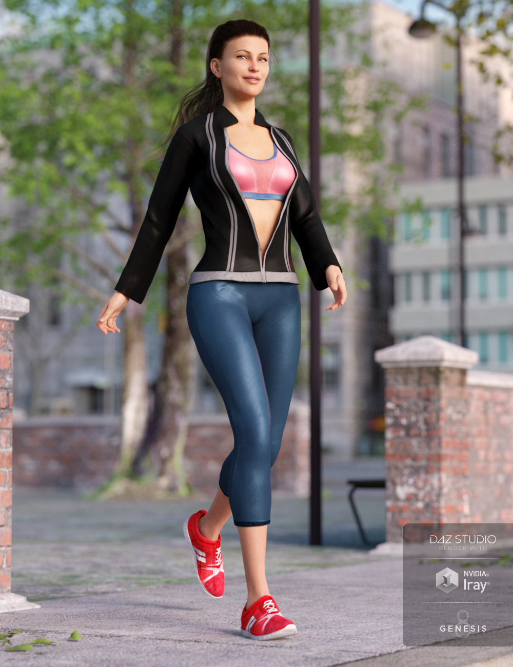 Active Wear for Genesis 8 Female(s) by: Barbara BrundonShox-Design, 3D Models by Daz 3D
