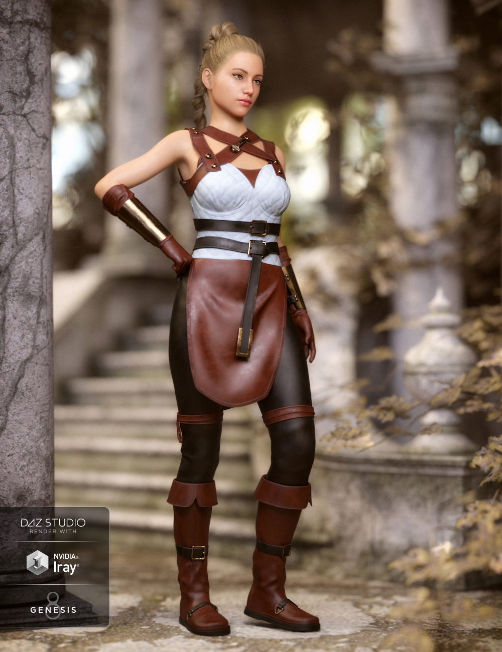 Rebel Rogue Outfit Textures by: Mely3D, 3D Models by Daz 3D