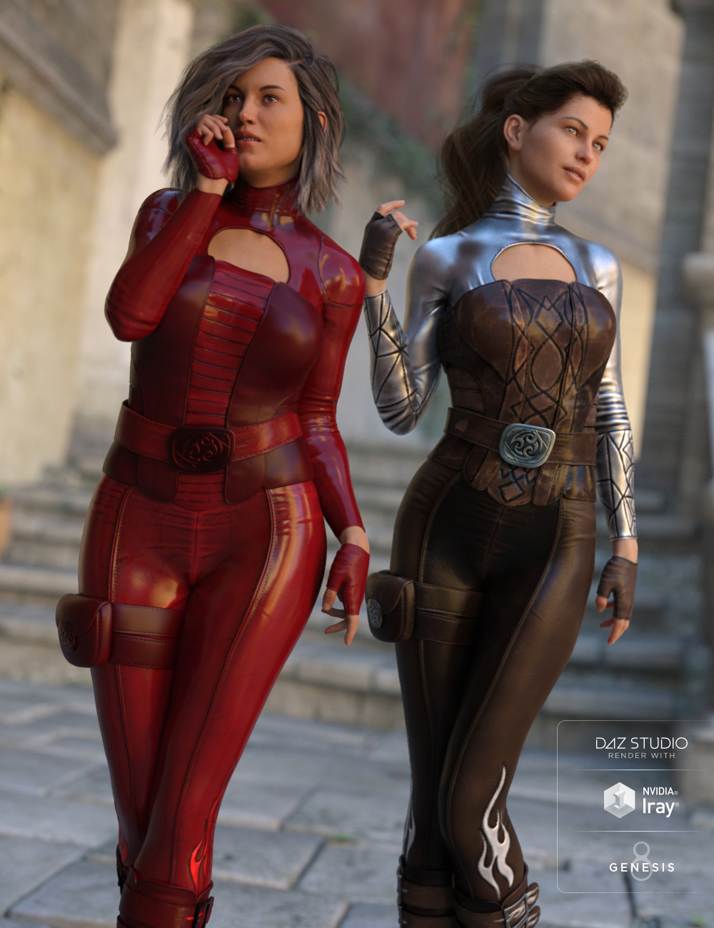 Lethal Rogue Outfit Textures by: Demian, 3D Models by Daz 3D