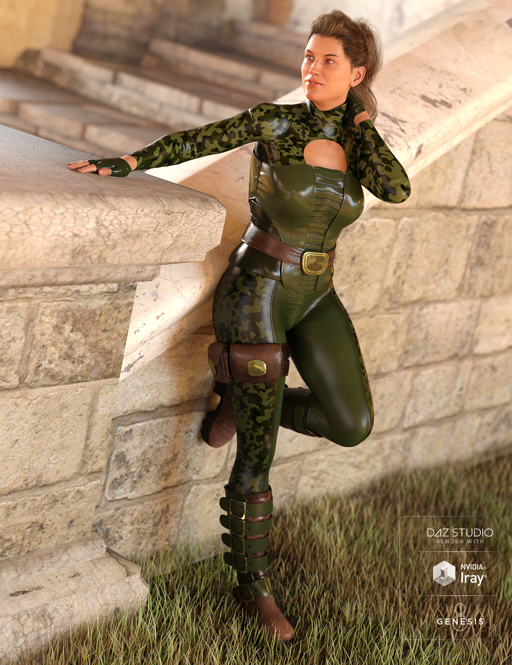 Lethal Rogue Outfit Textures by: Demian, 3D Models by Daz 3D