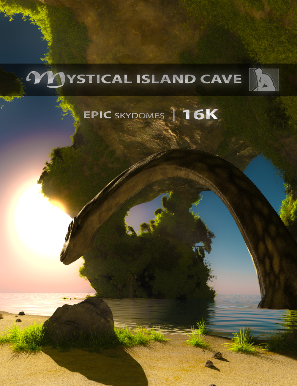 Epic Skydomes - Mystical Island Cave 16K HDRI by: ThePhilosopher, 3D Models by Daz 3D