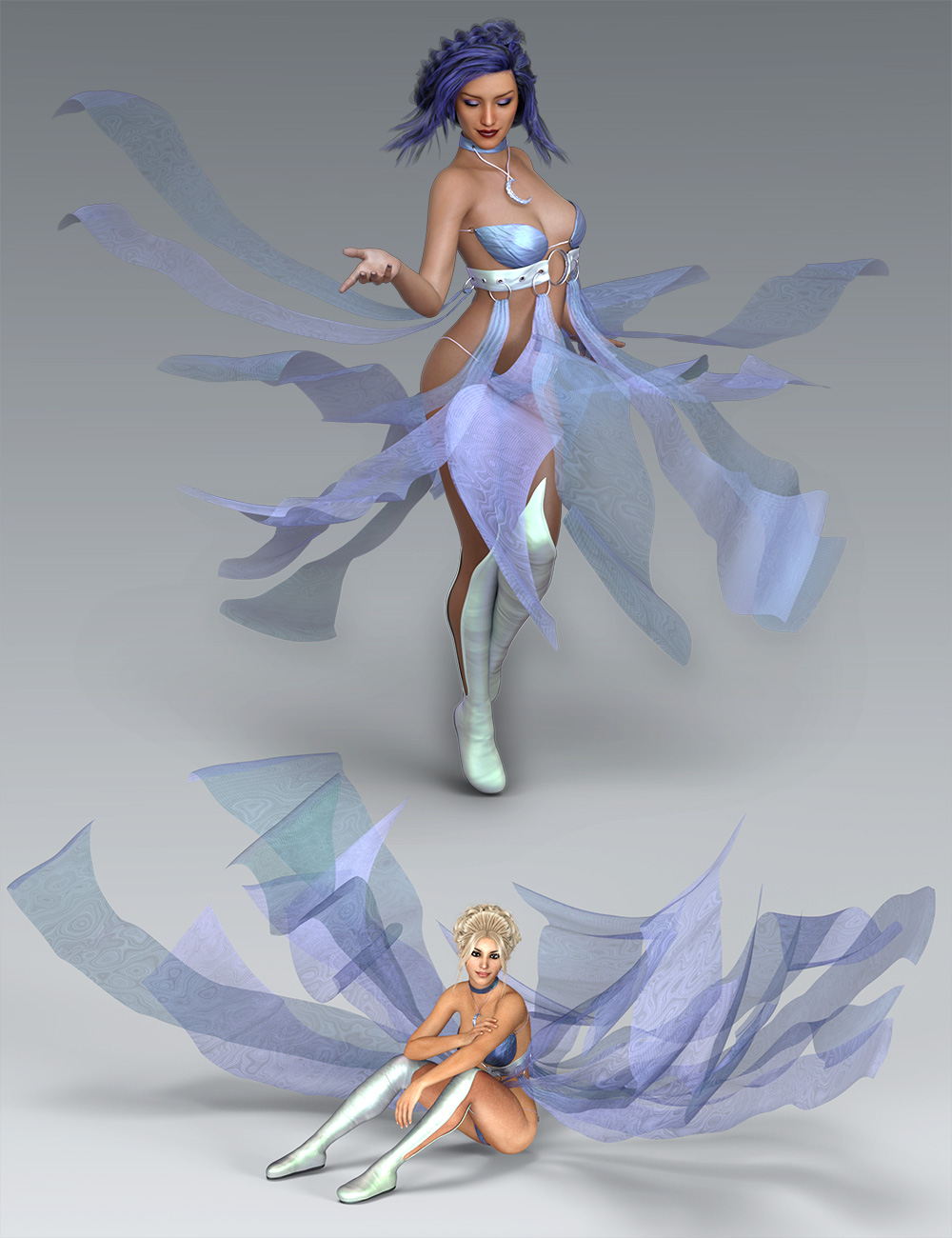 Moonbeam Outfit for Genesis 8 Female(s) by: PoisenedLilyRyverthorn, 3D Models by Daz 3D