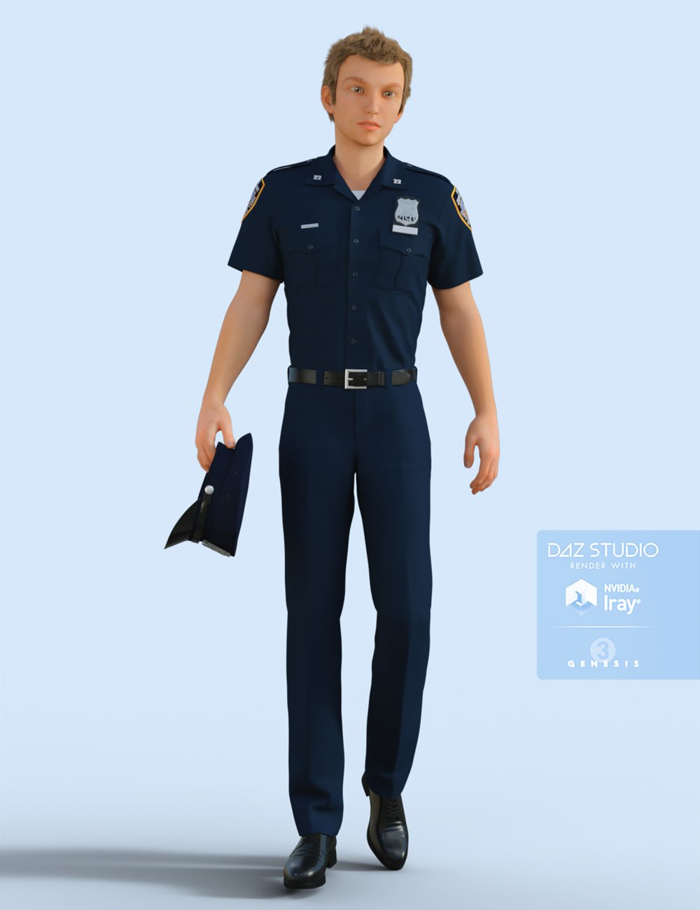 H&C Police Uniform for Genesis 3 Male(s) H&C Police Uniform for Genesis 3 Male(s) by: IH Kang, 3D Models by Daz 3D