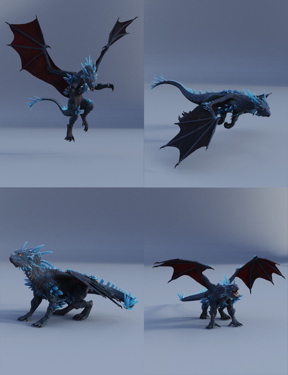 Crystal Storm Poses for Daz Dragon 3 Crystal Storm Poses for Daz Dragon 3 by: Muscleman, 3D Models by Daz 3D