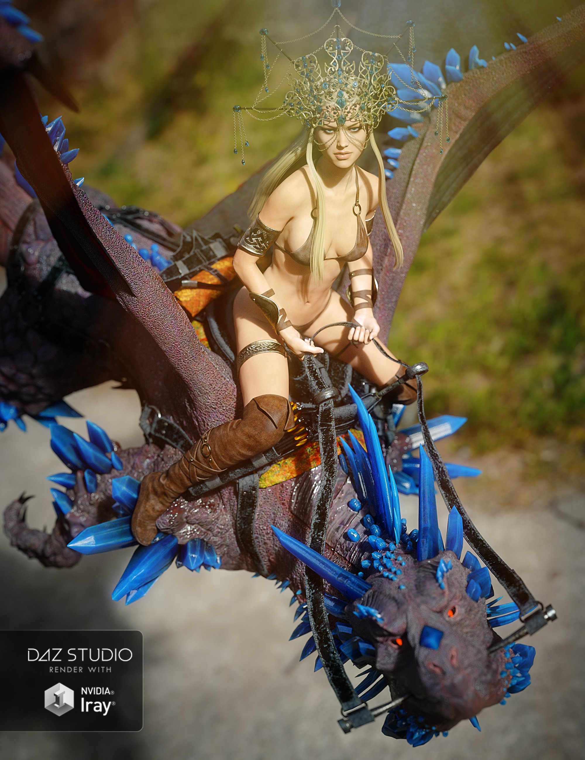 Crystal Dragon Saddle Crystal Dragon Saddle by: Anna BenjaminBarbara Brundon, 3D Models by Daz 3D