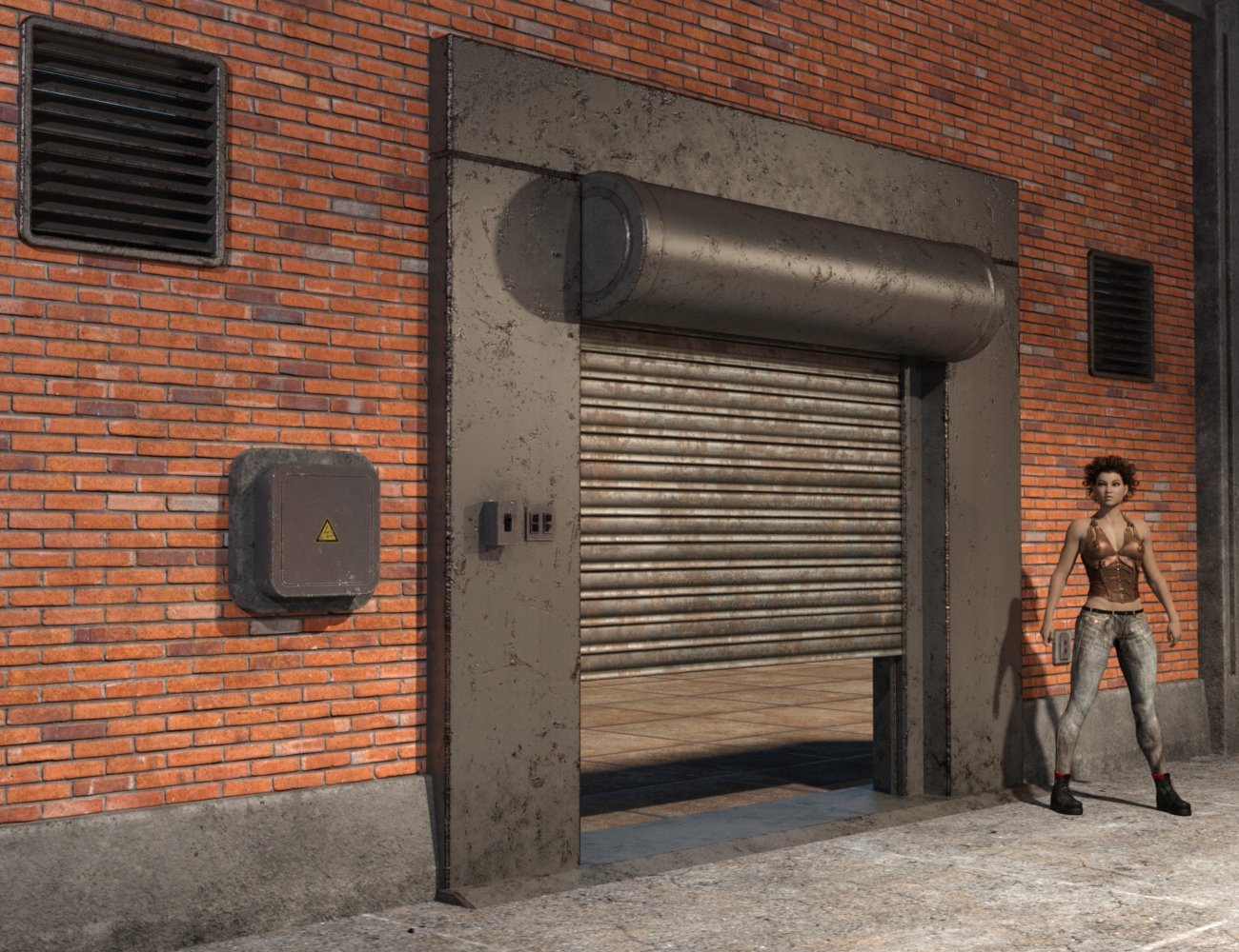 Industrial Interior Modular Kit 1 Industrial Interior Modular Kit 1 by: Nightshift3D, 3D Models by Daz 3D