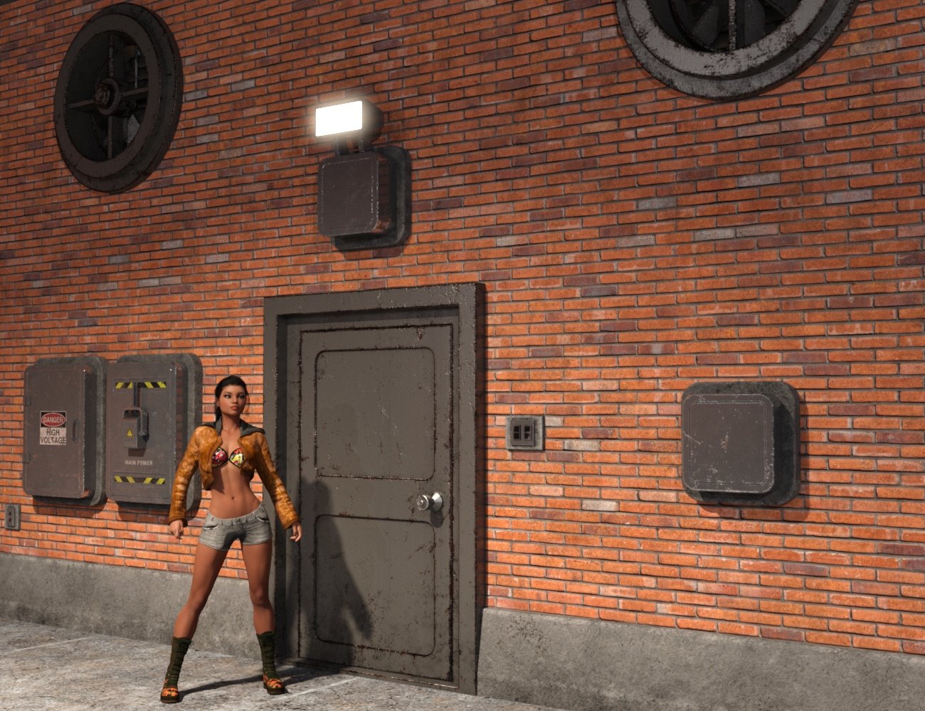 Industrial Interior Modular Kit 1 Industrial Interior Modular Kit 1 by: Nightshift3D, 3D Models by Daz 3D