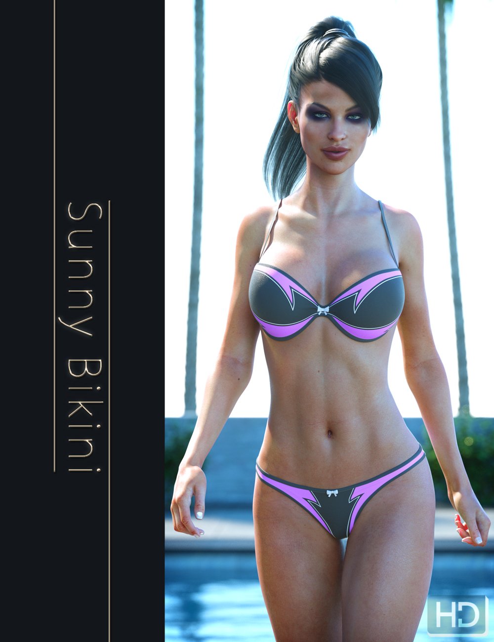 Sunny Bikini for Genesis 8 Female(s) by: Elele, 3D Models by Daz 3D