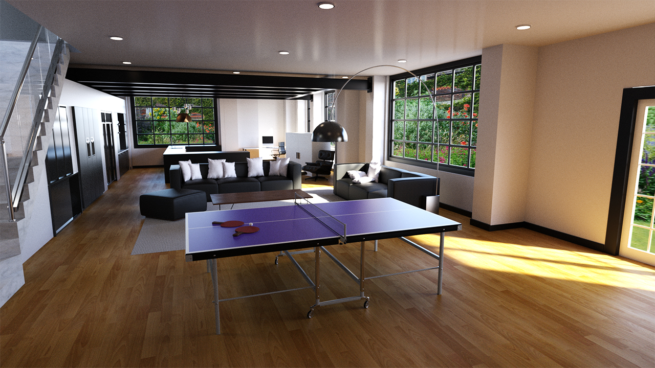 Entertainment and Game Room by: Tesla3dCorp, 3D Models by Daz 3D
