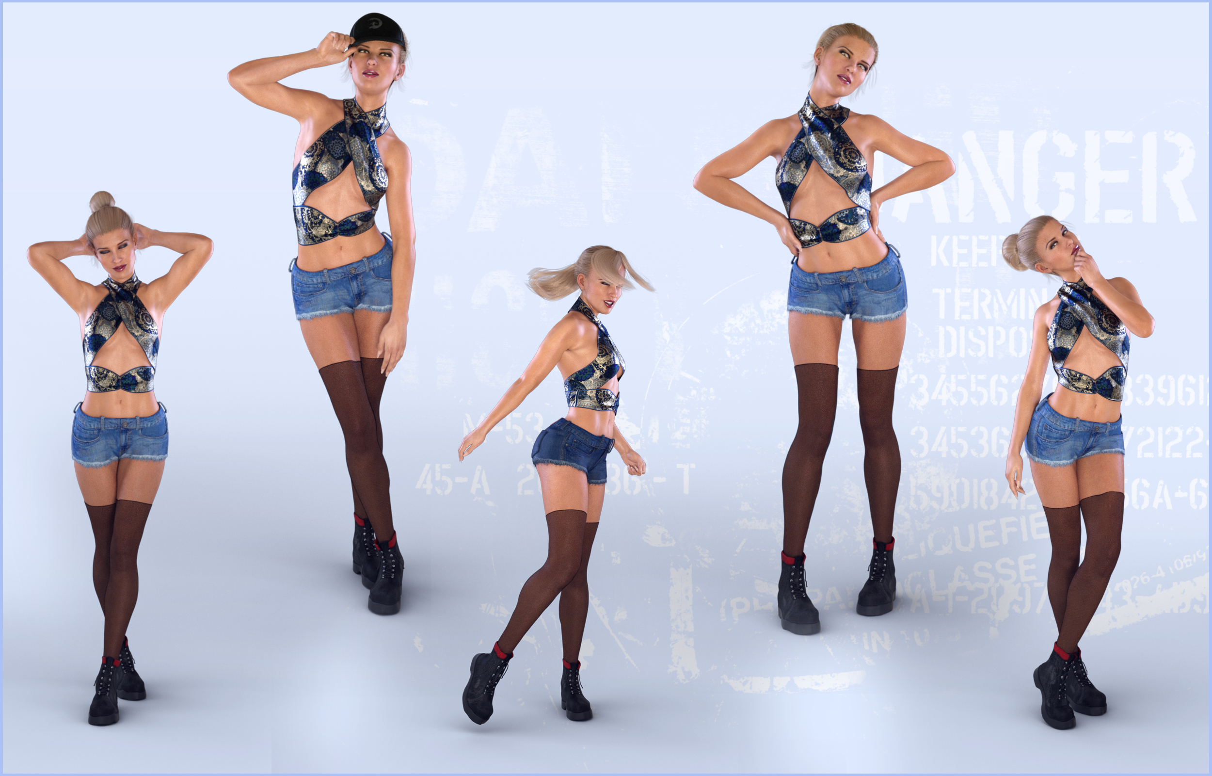 Z Urban Icon - Poses for Genesis 8 Female and Victoria 8 by: Zeddicuss, 3D Models by Daz 3D