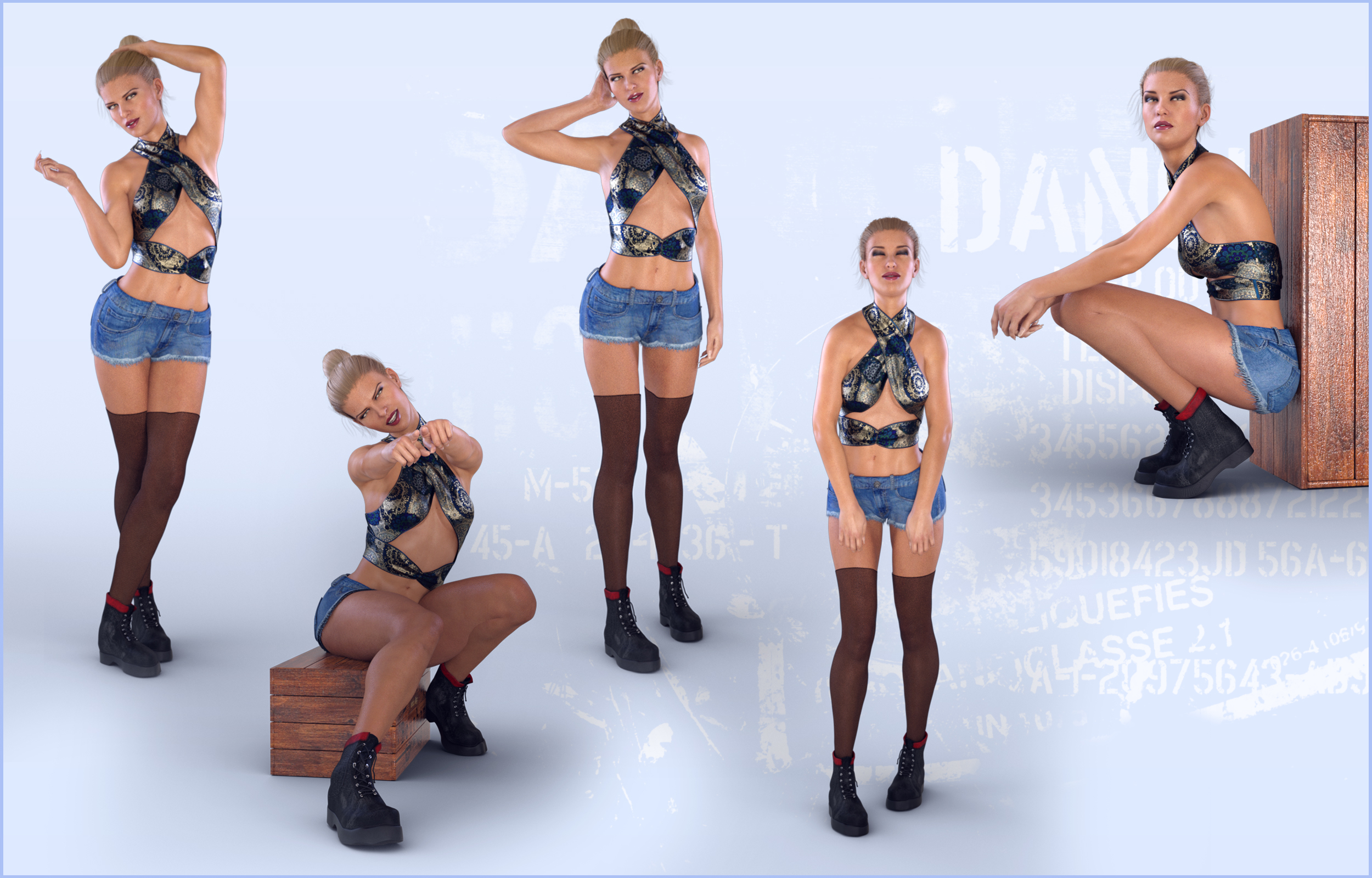Z Urban Icon - Poses for Genesis 8 Female and Victoria 8 by: Zeddicuss, 3D Models by Daz 3D