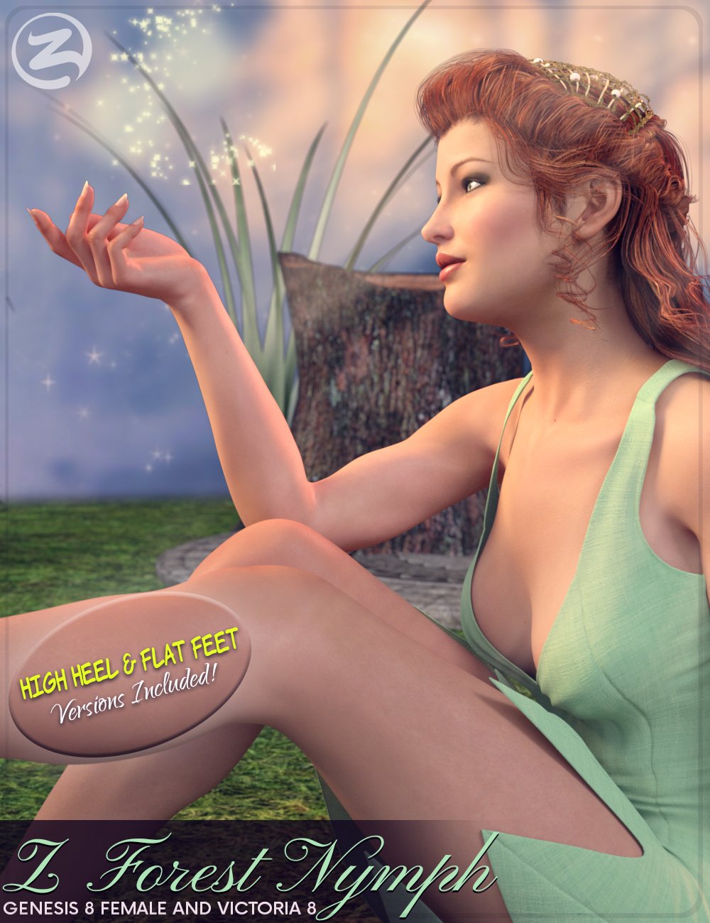 Z Forest Nymph - Poses for Genesis 8 Female and Victoria 8 by: Zeddicuss, 3D Models by Daz 3D