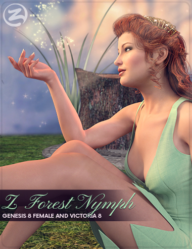 Z Forest Nymph - Poses for Genesis 8 Female and Victoria 8 by: Zeddicuss, 3D Models by Daz 3D