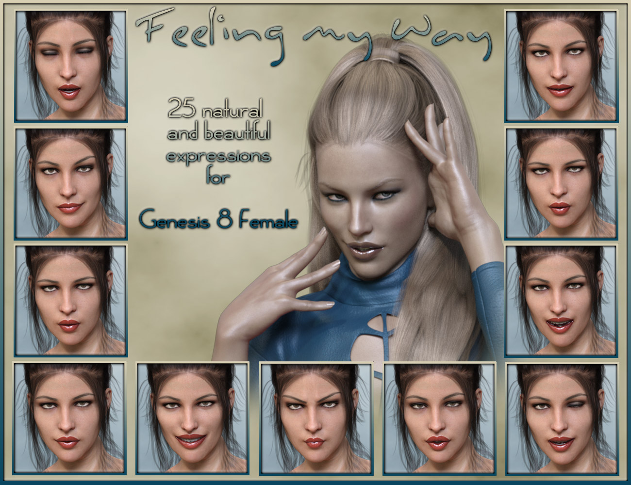 Feeling My Way - Expressions for Genesis 8 Female by: ilona, 3D Models by Daz 3D