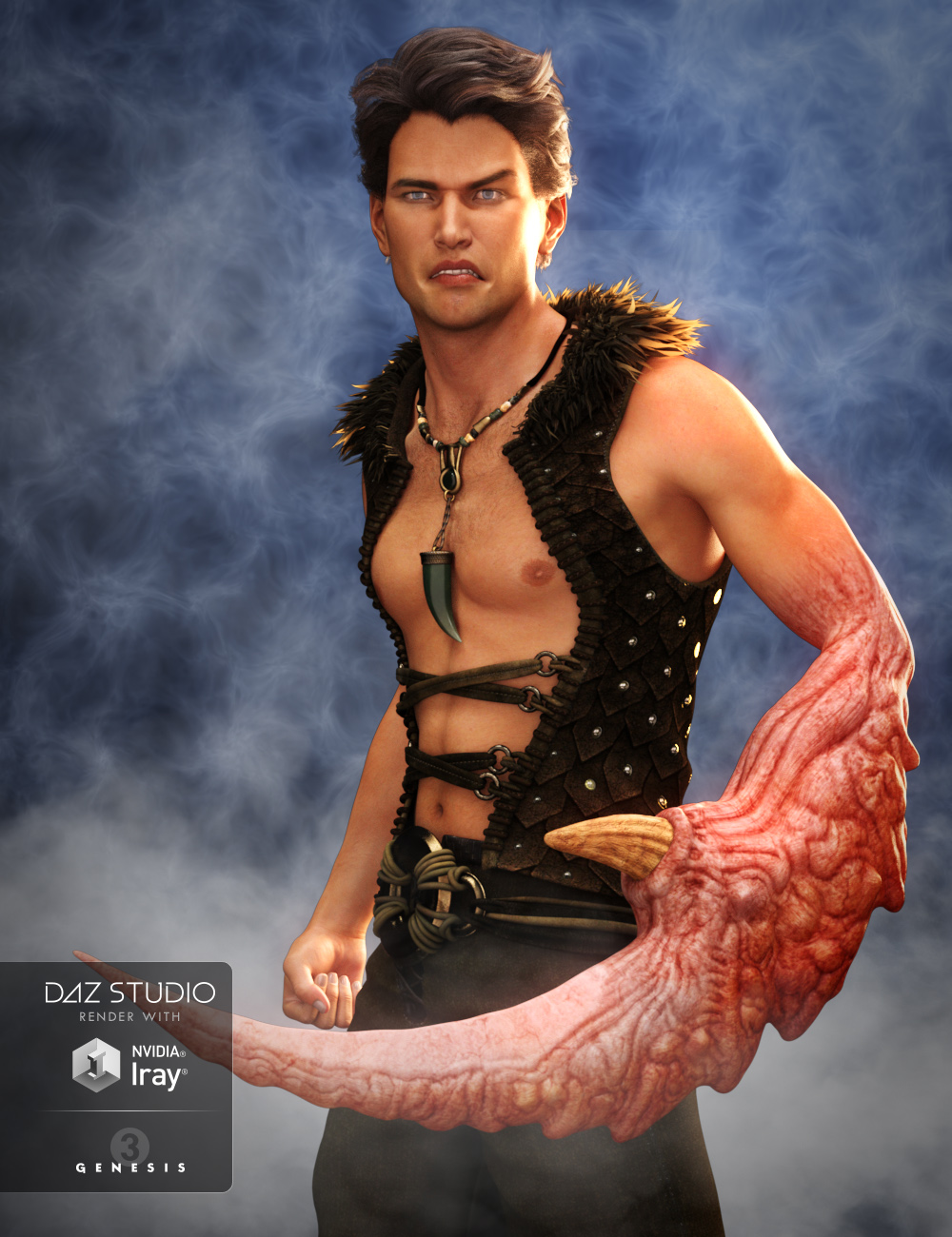 The Aberration for Genesis 3 Male by: JoLab1985, 3D Models by Daz 3D