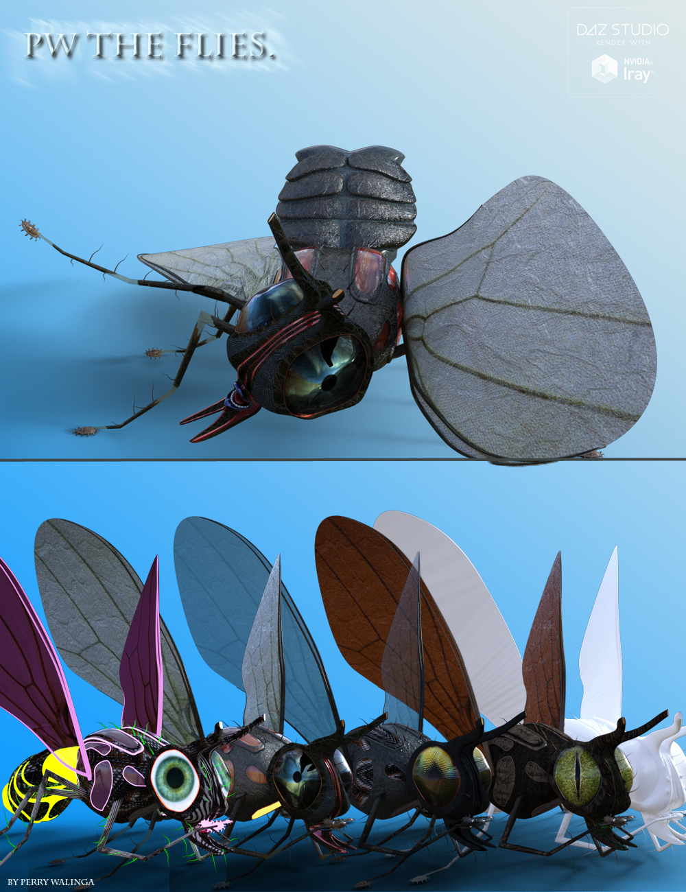 PW The Flies by: PW Productions, 3D Models by Daz 3D
