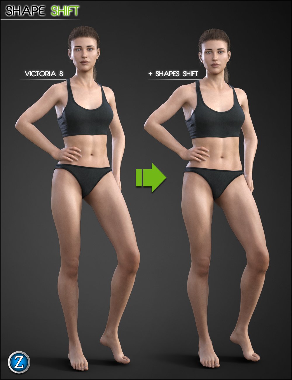 Shape Shift for Genesis 8 Female(s) by: Zev0, 3D Models by Daz 3D