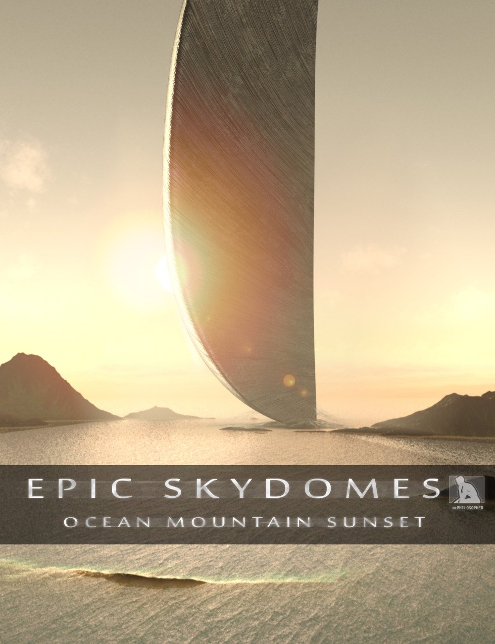 Epic Skydomes - Ocean Mountain Sunset HDRI by: ThePhilosopher, 3D Models by Daz 3D