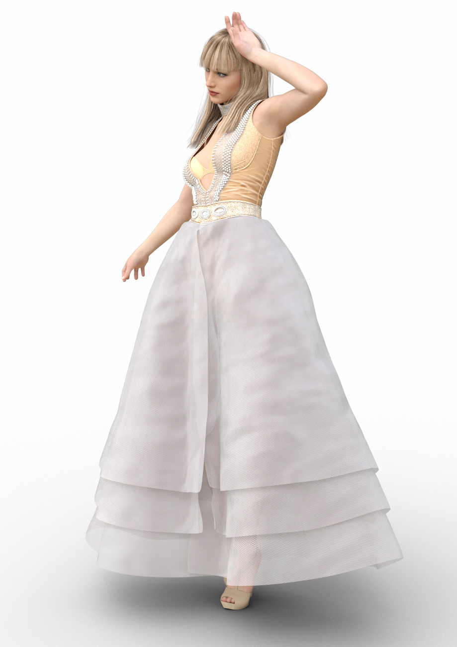 Layer Dress for Genesis 3 Female(s) by: chungdan, 3D Models by Daz 3D