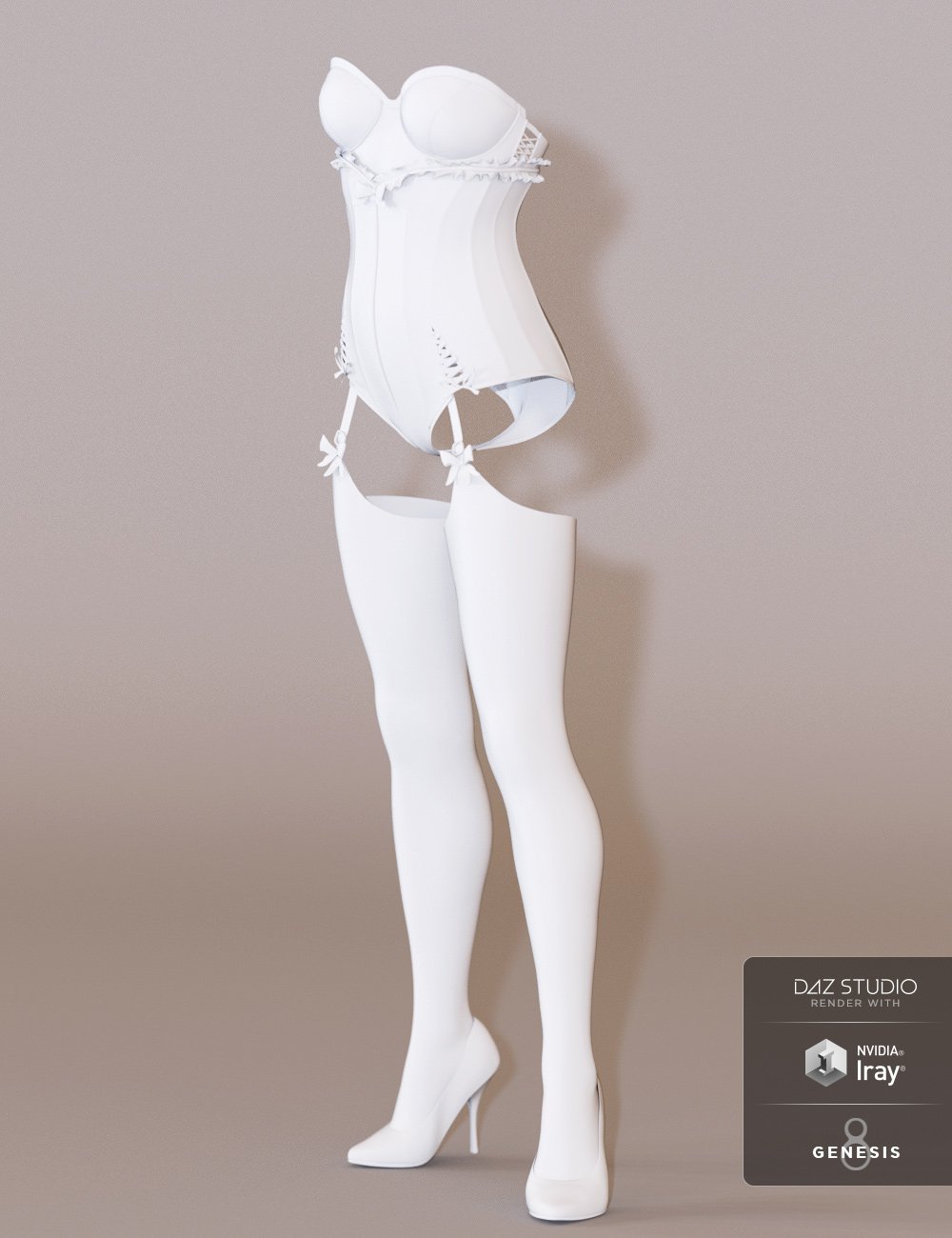 Burlesque Outfit for Genesis 8 Female(s) by: NikisatezMely3D, 3D Models by Daz 3D