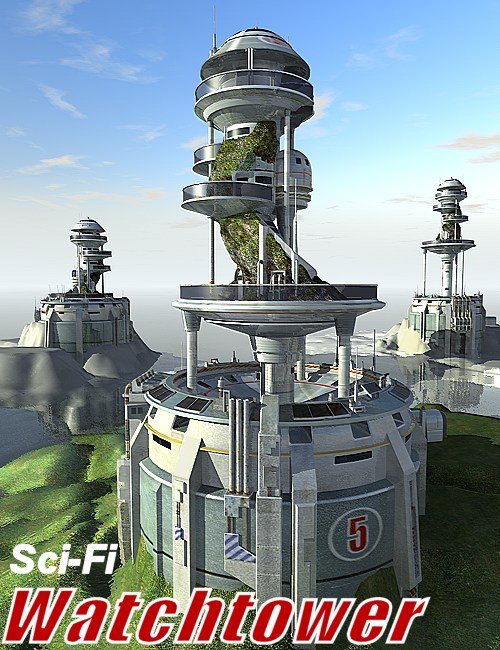 Watchtower by: Kibarreto, 3D Models by Daz 3D
