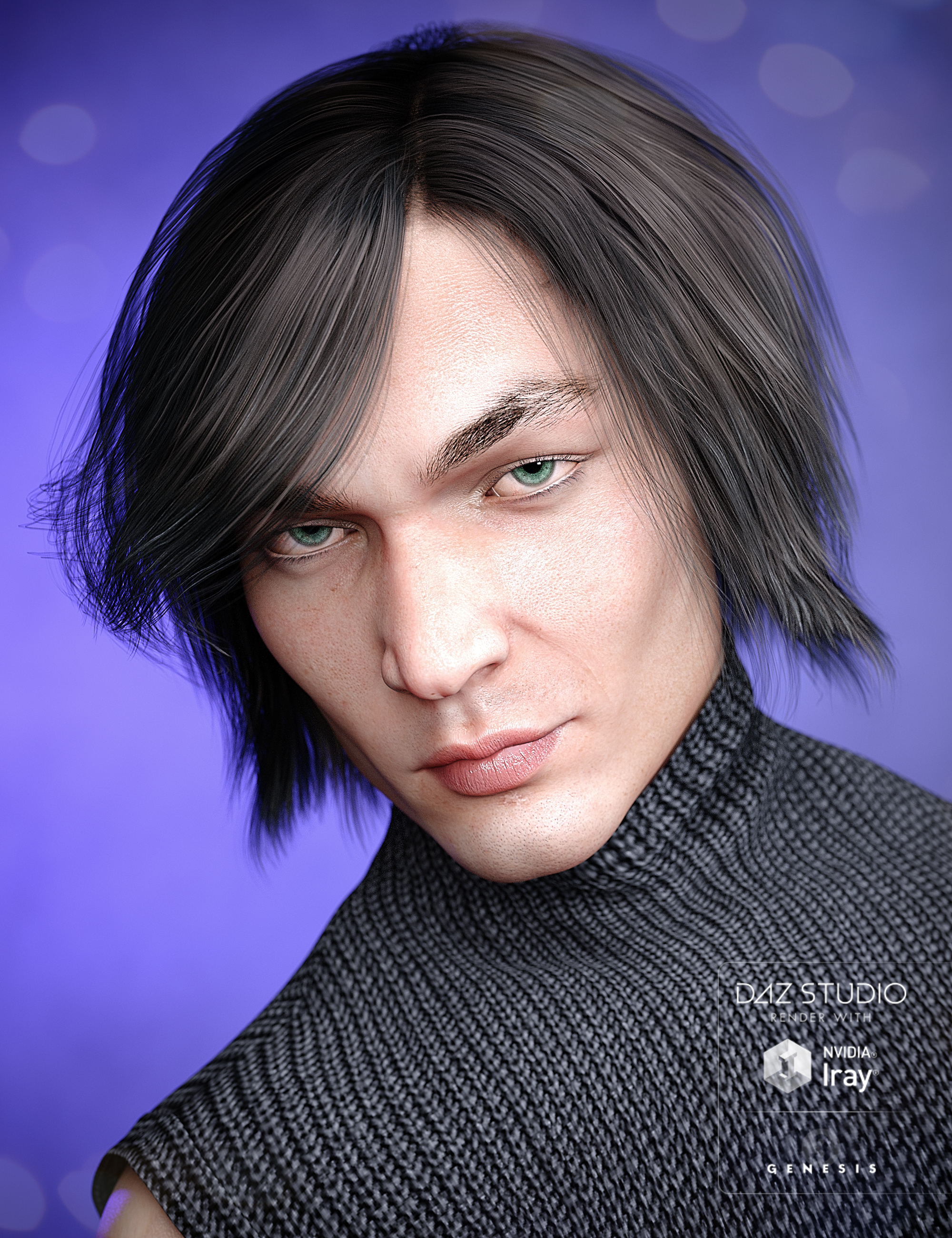 Colors for Aaron Hair by: goldtassel, 3D Models by Daz 3D