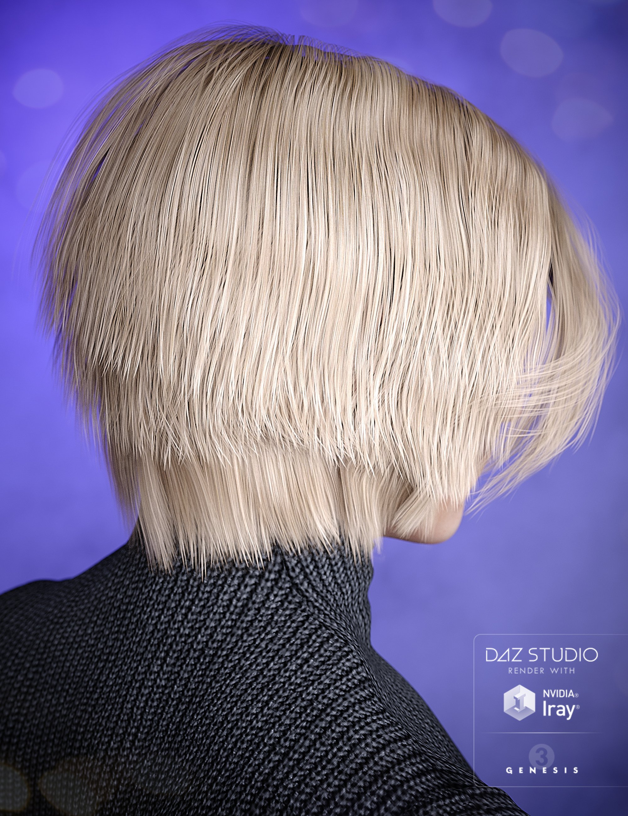 Colors for Aaron Hair by: goldtassel, 3D Models by Daz 3D