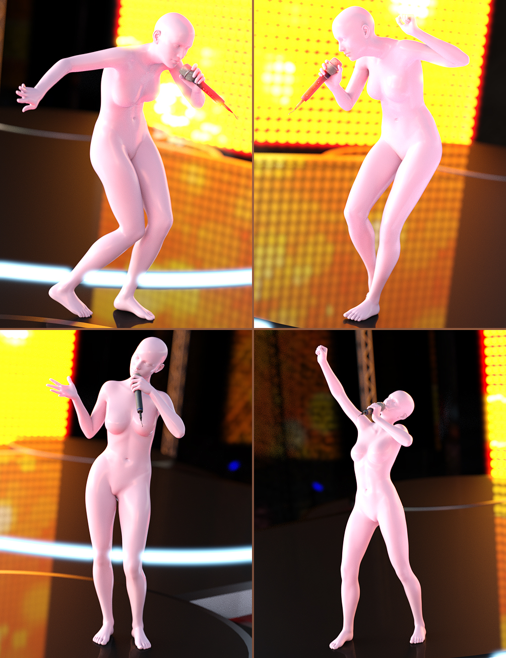 Rock Diva Poses for Genesis 3 Females by: FeralFey, 3D Models by Daz 3D