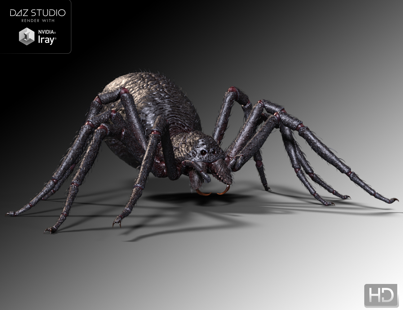 Giant Monster Spider HD by: Groovy Patrol, 3D Models by Daz 3D