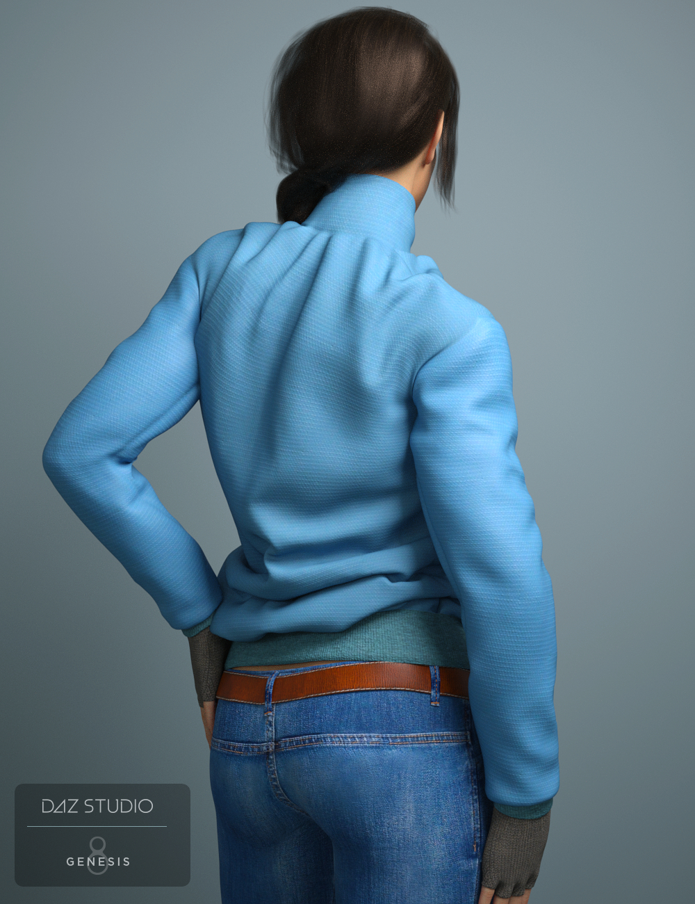 Cold Weather Outfit for Genesis 8 Female(s) by: Toyen, 3D Models by Daz 3D