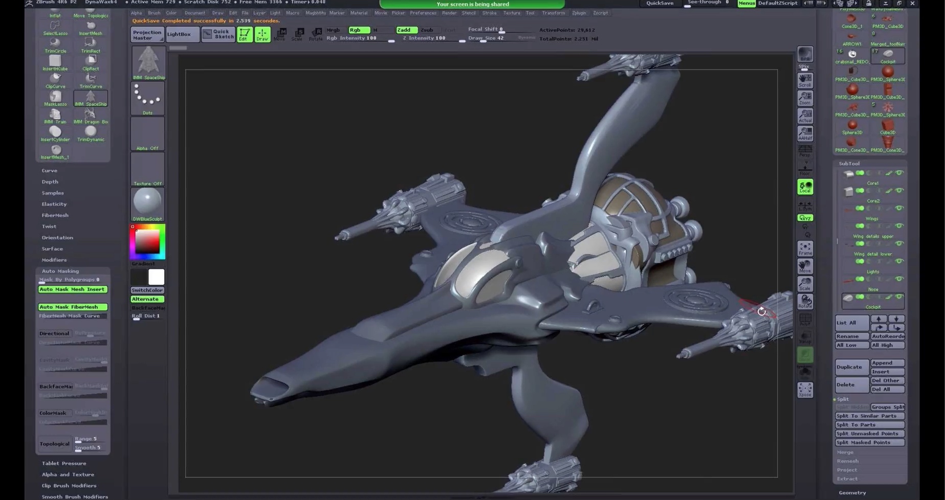 ZBrush Masterclass : How to Sculpt a Spacecraft Tutorial by: Digital Art Livemagbhitu, 3D Models by Daz 3D