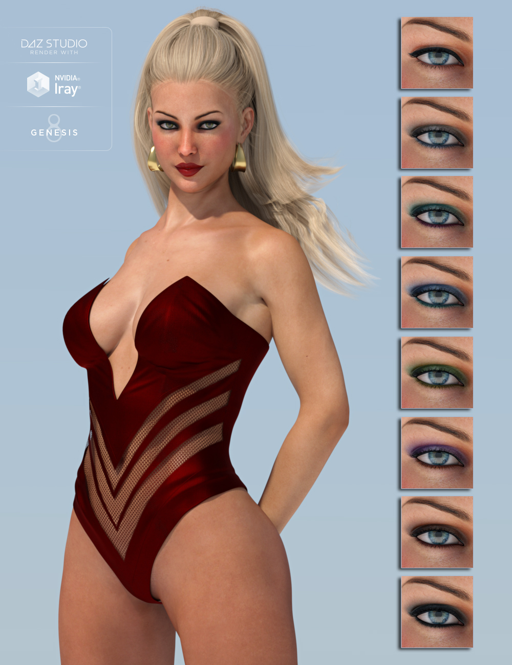 Amy-Lee for Victoria 8 by: Freja, 3D Models by Daz 3D