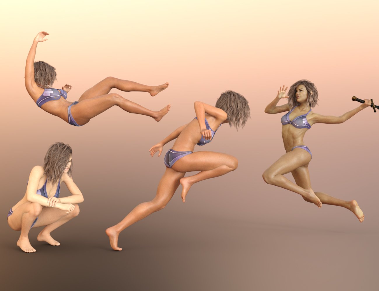 IGD Fierce Poses for Genesis 3 and 8 Female(s) by: Islandgirl, 3D Models by Daz 3D
