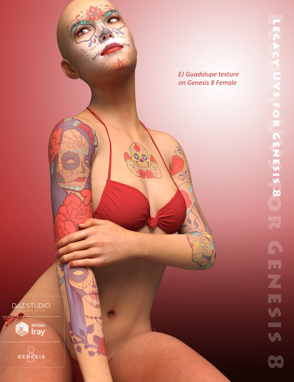 Legacy UVs for Genesis 8: Victoria 5 by: Cayman Studios, 3D Models by Daz 3D