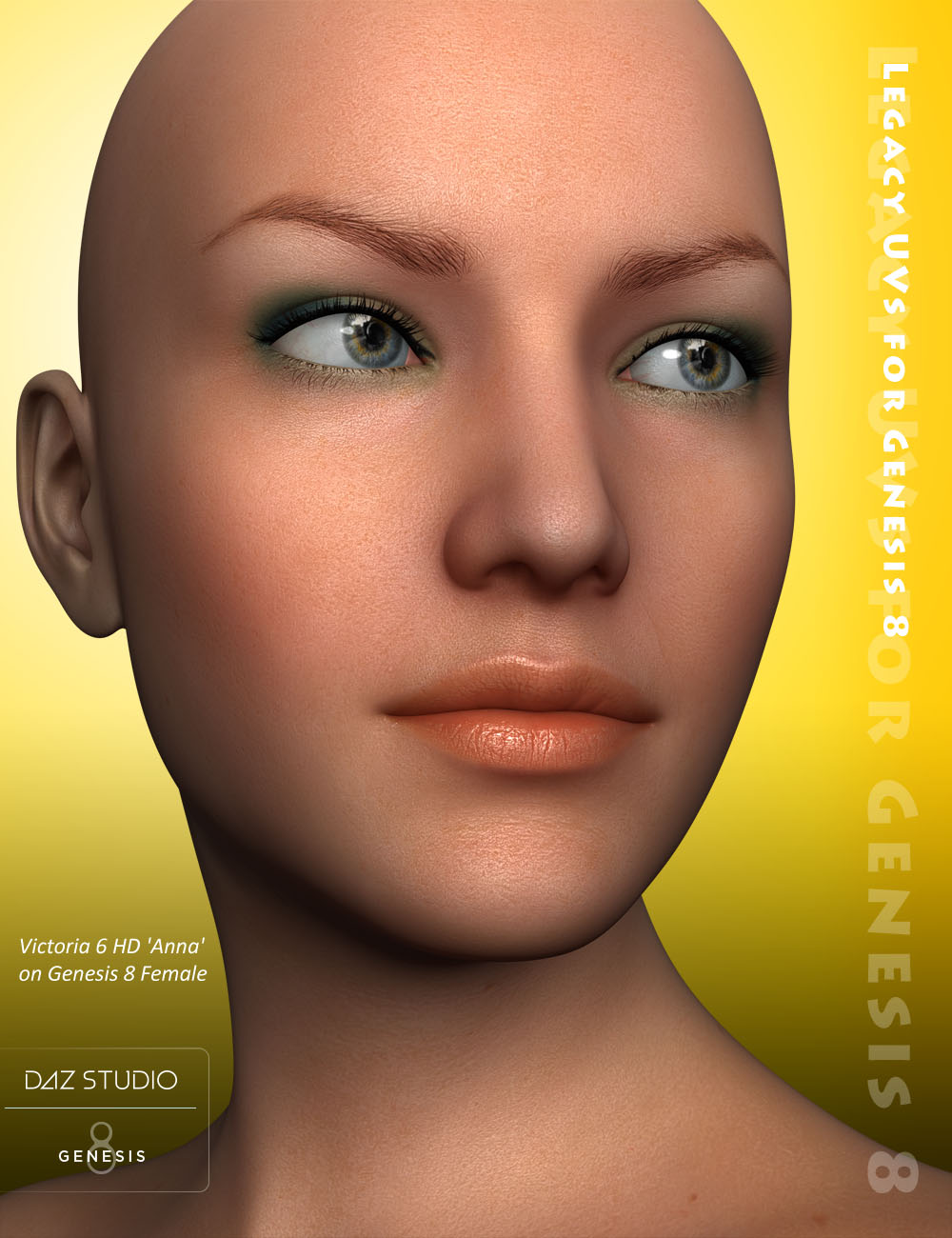 Legacy UVs for Genesis 8: Victoria 6 by: Cayman Studios, 3D Models by Daz 3D