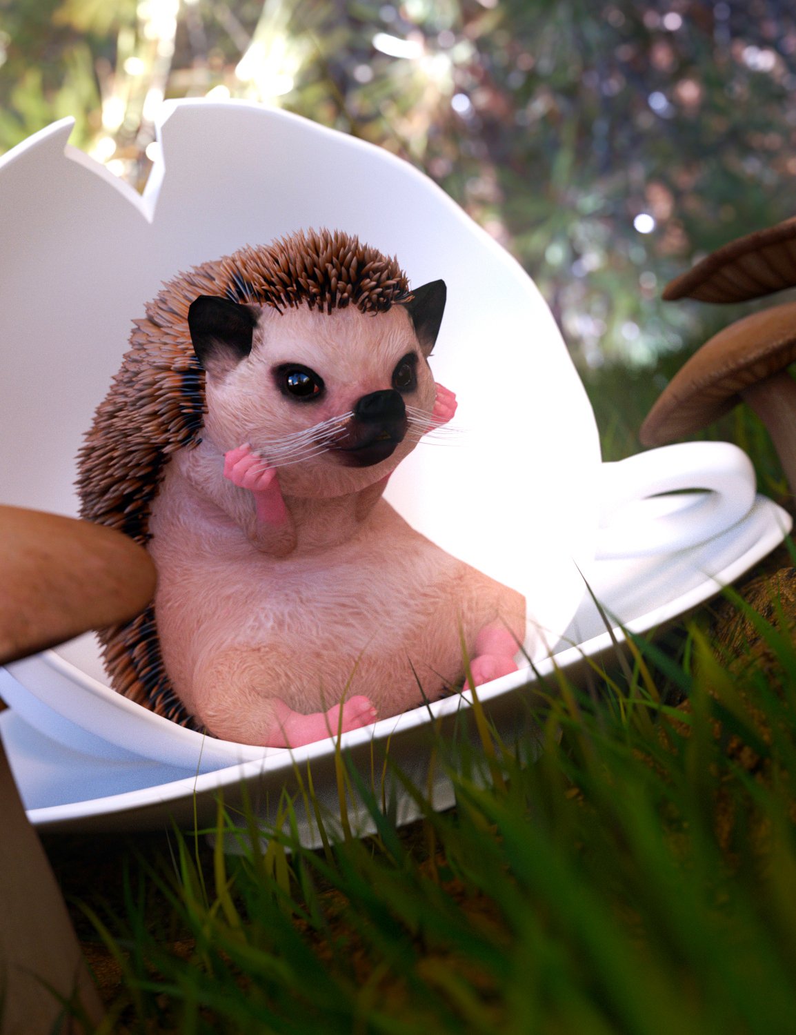 Ms Hedgehog for Genesis 8 Female Ms Hedgehog for Genesis 8 Female by: JoeQuick, 3D Models by Daz 3D