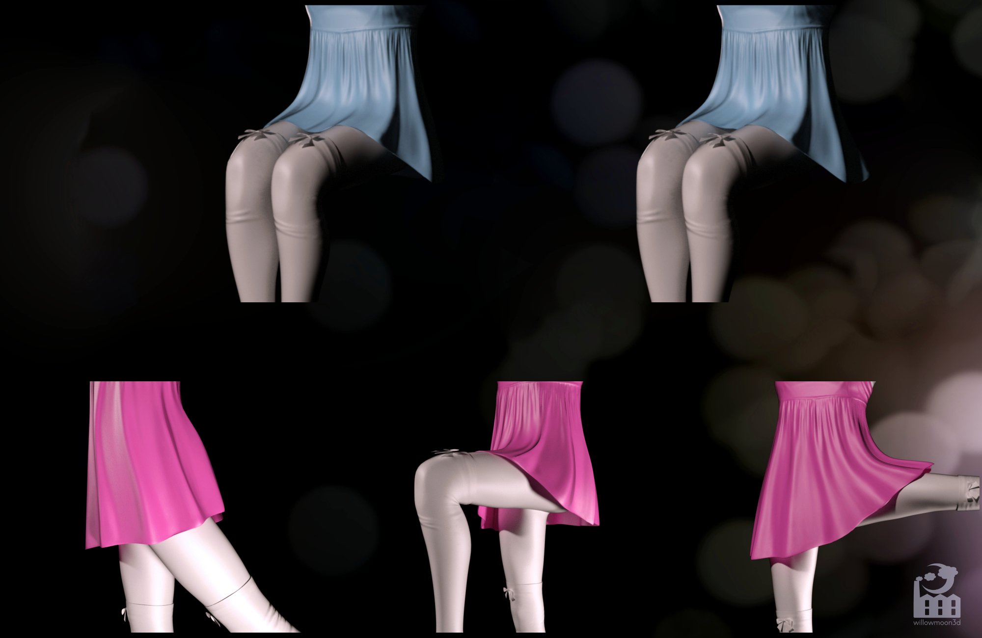 Rule Of Cute Outfit for Genesis 8 and 3 Female(s) by: willowmoon3d, 3D Models by Daz 3D