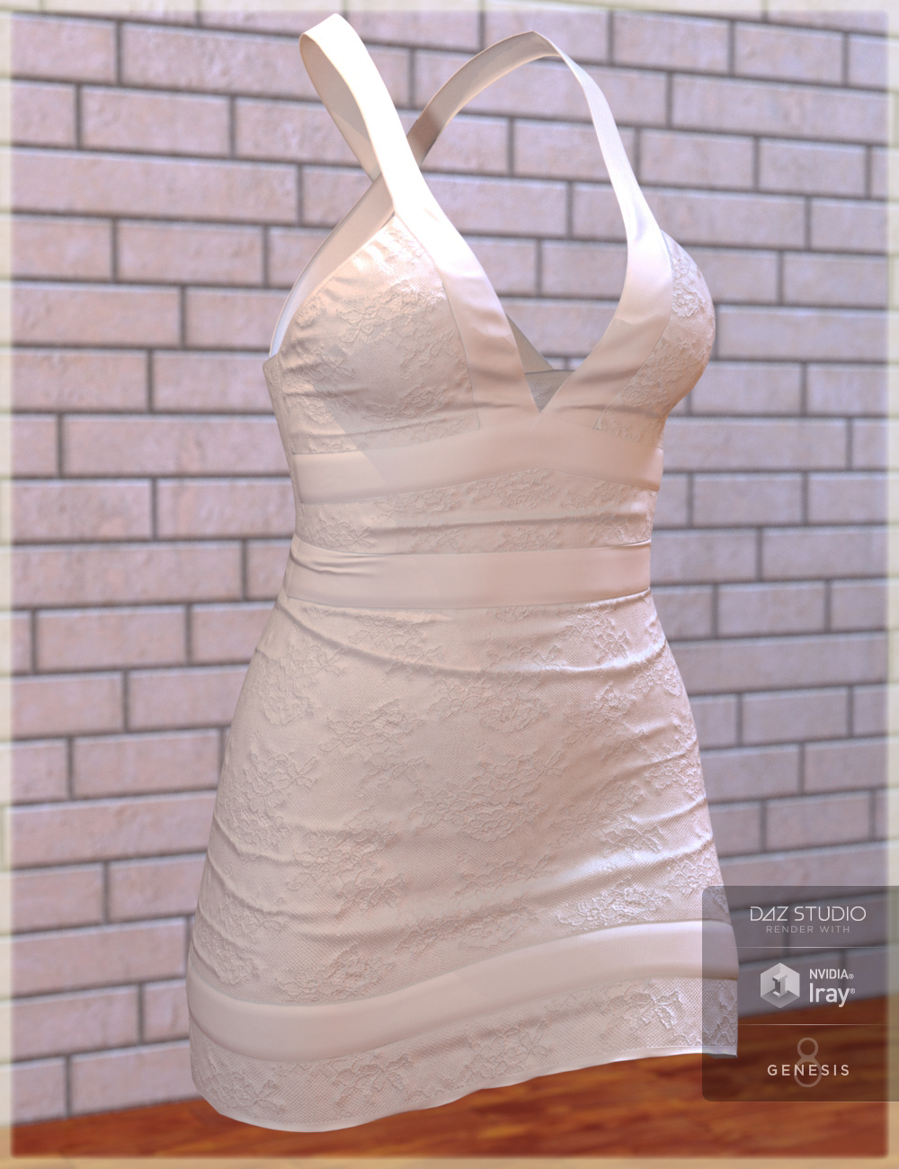 Lace Dress for Genesis 8 Female(s) by: Trendy Renders, 3D Models by Daz 3D