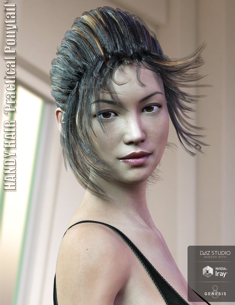 Handy Hair Practical Ponytail for Genesis 3 & 8 Female(s) Handy Hair Practical Ponytail for Genesis 3 & 8 Female(s) by: ForbiddenWhispersFeralFey, 3D Models by Daz 3D